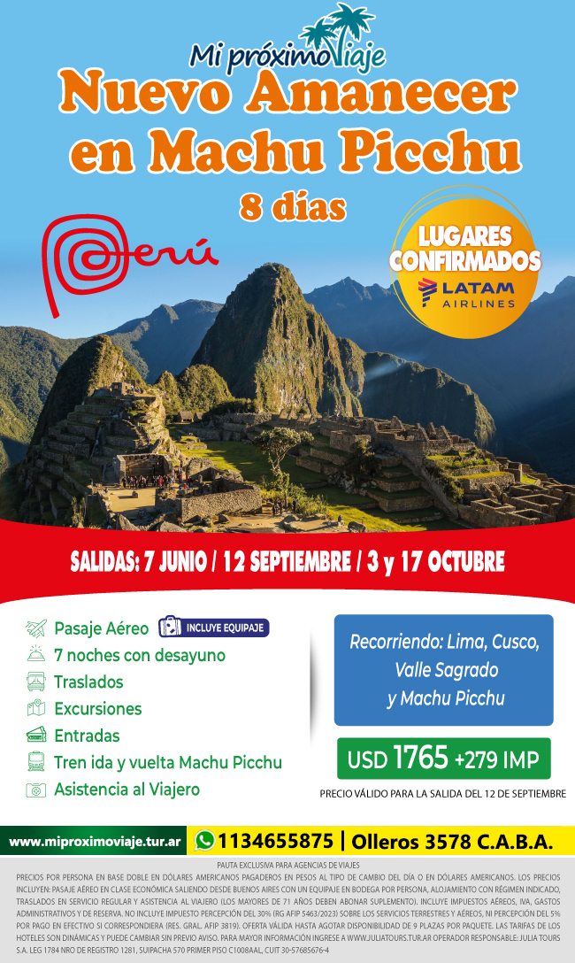 NUEVO AMANECER EN MACHU PICCHU